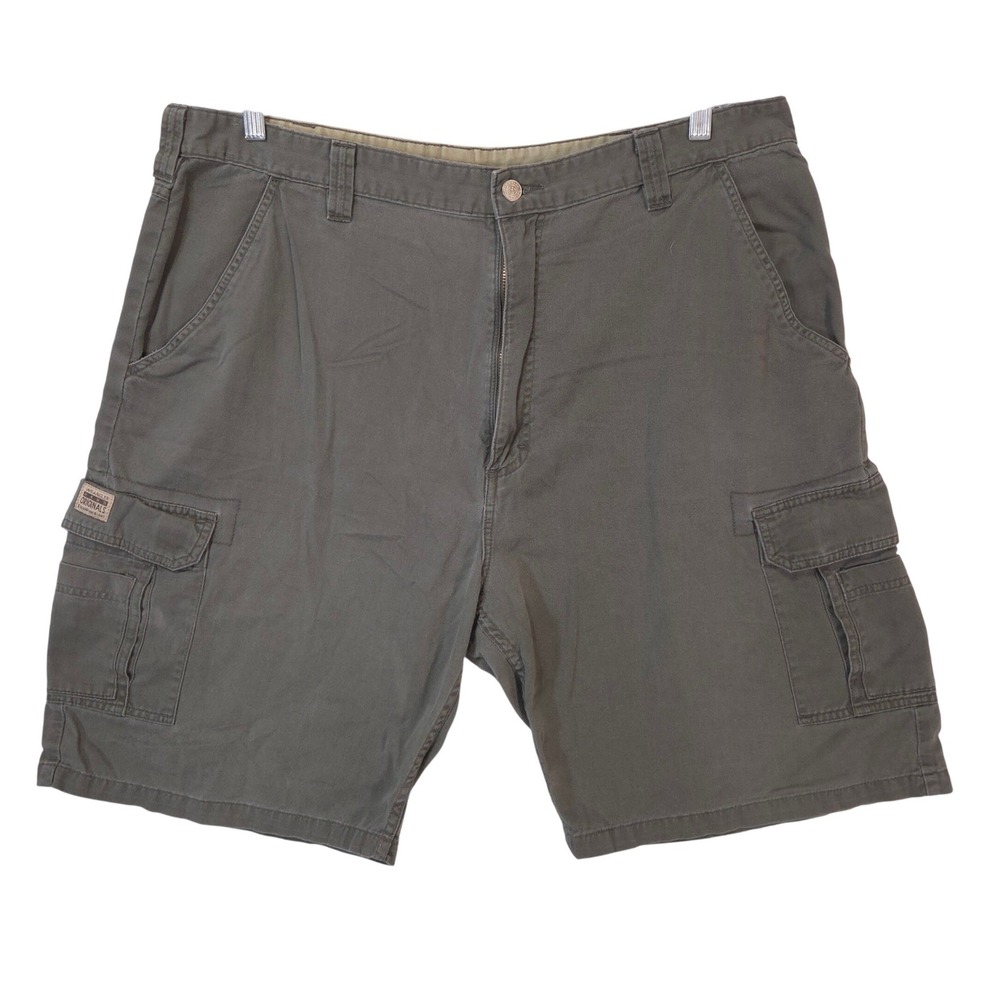 Wrangler Hero Cargo Shorts Mens 40 Olive Green Utility Work Cotton Hiking